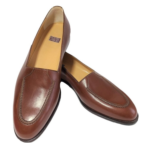WALTER STEIGER NWOT Italian Leather Loafers 9 - Picture 2 of 5